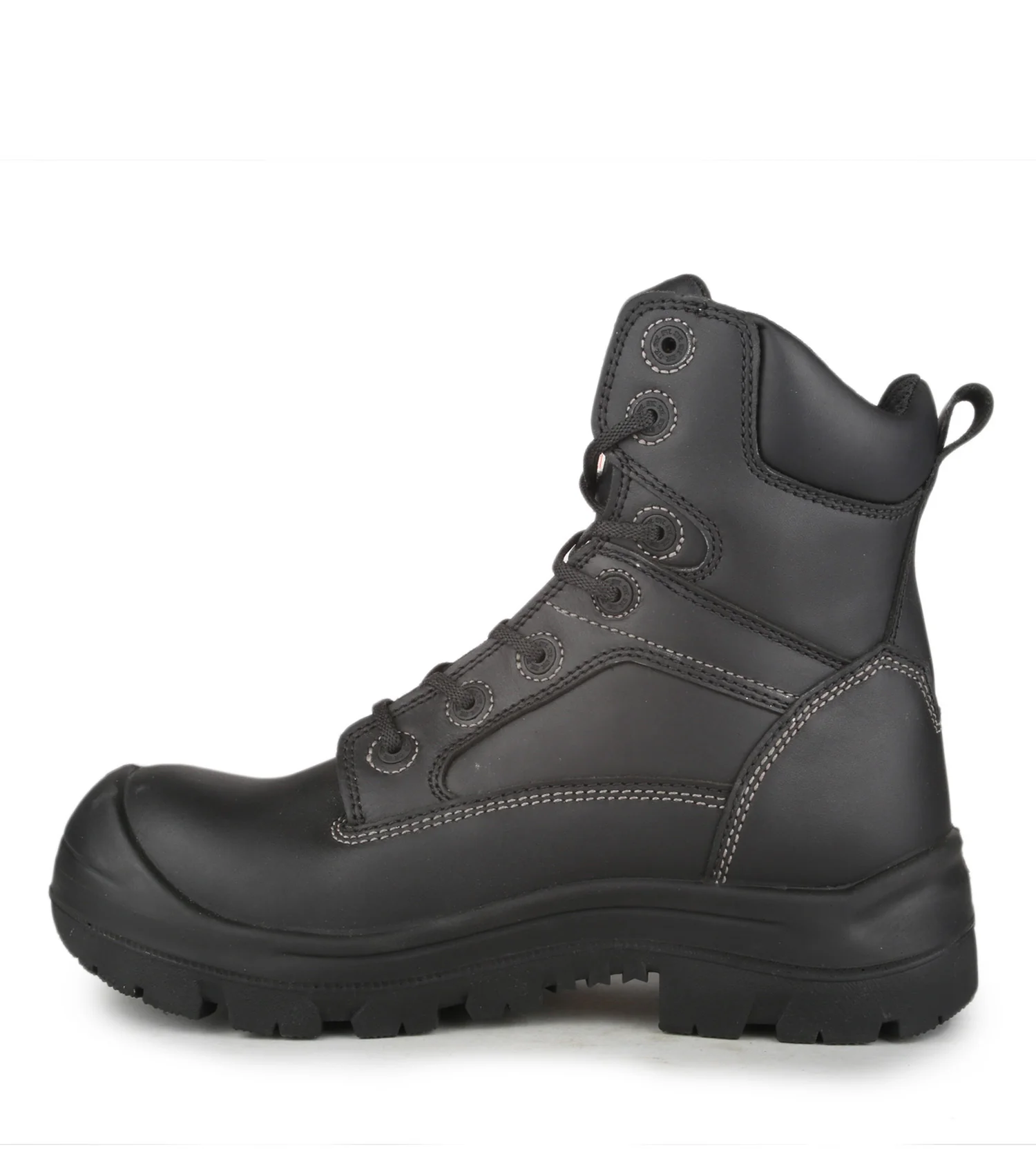 Morgan, Black | 8" Leather Work Boots | Vibram TC4+ Outsole - Image 3